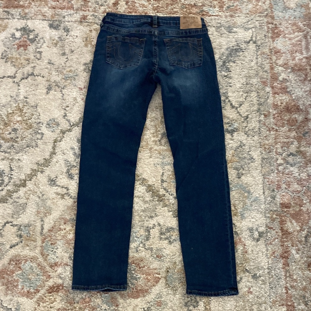 True Religion Boys size 16 Dark Blue Jeans - Picture 4 of 4